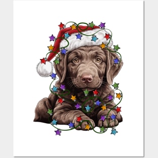 Christmas Puppy Posters and Art